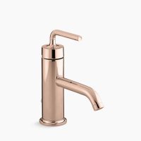 Grifería Kohler Purist Monomando Baja Cromada Oro Rosa