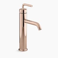 Grifería Kohler Purist Monomando Alta Oro Rosa