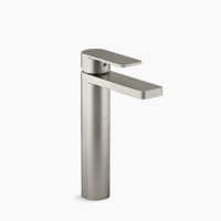 Grifería De Lavamanos Parallel Caño Alto Satin Nickel